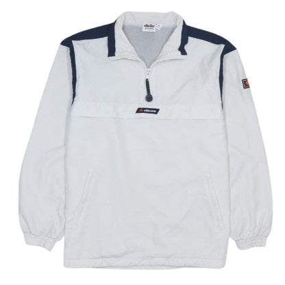 Ellesse Juniors Boys White XL Anorak Jacket 1/4 Zip Sports Top