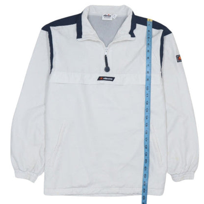 Ellesse Juniors Boys White XL Anorak Jacket 1/4 Zip Sports Top