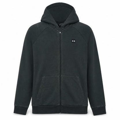 Under Armour Mens Black XL Full Zip Hoodie Fleece Coldgear