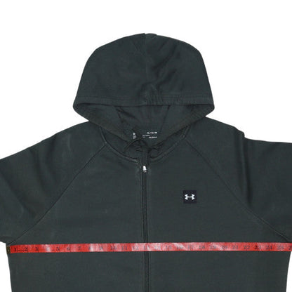 Under Armour Mens Black XL Full Zip Hoodie Fleece Coldgear