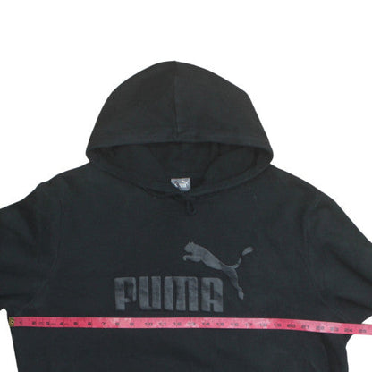 Puma Mens Black Pullover Hoodie L Graphic Logo Sportswear