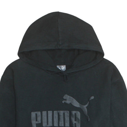 Puma Mens Black Pullover Hoodie L Graphic Logo Sportswear
