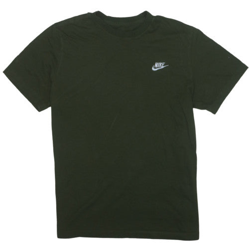 Nike Men's Green Cotton Crew Neck Short Sleeve T-Shirt M
