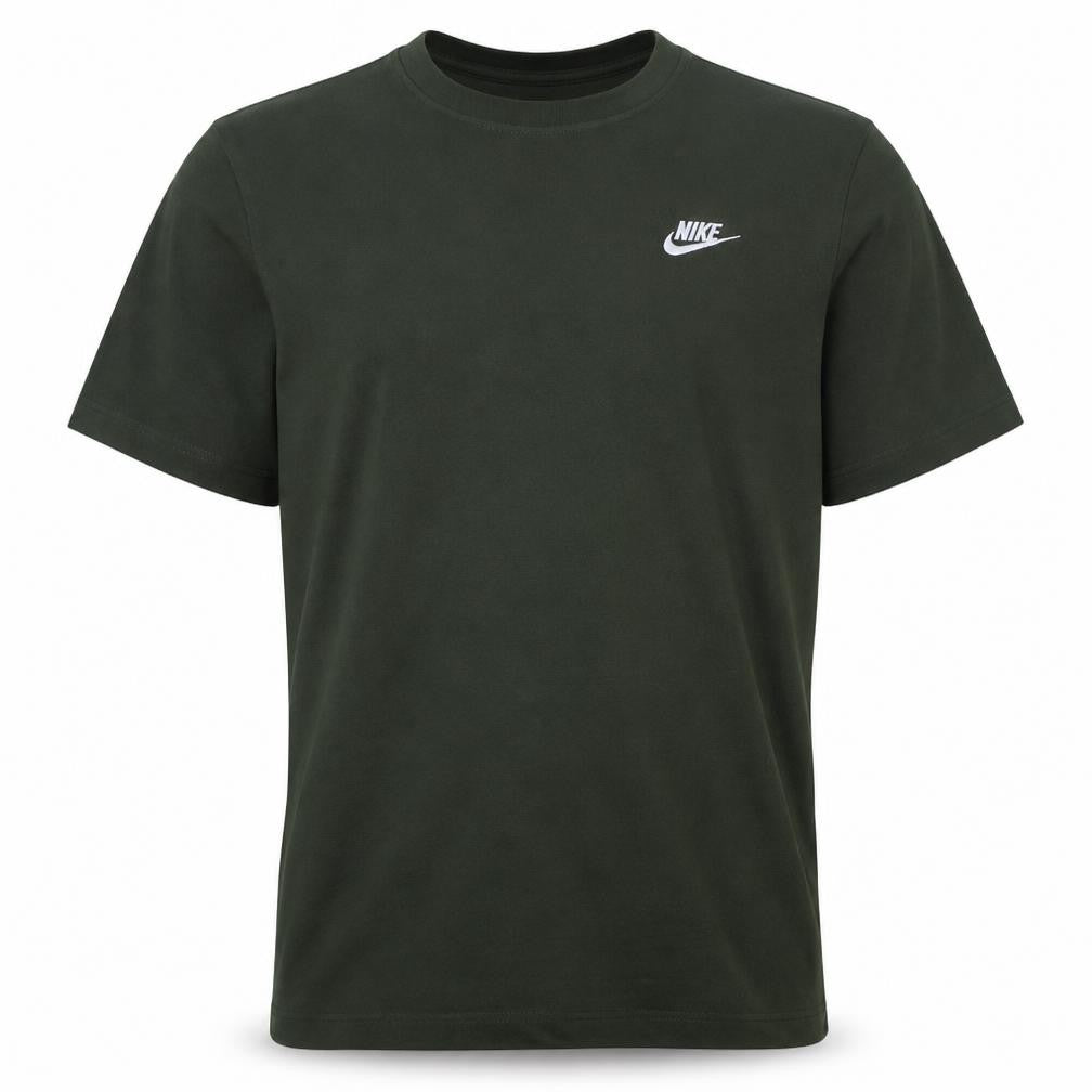 Nike Men's Green Cotton Crew Neck Short Sleeve T-Shirt M