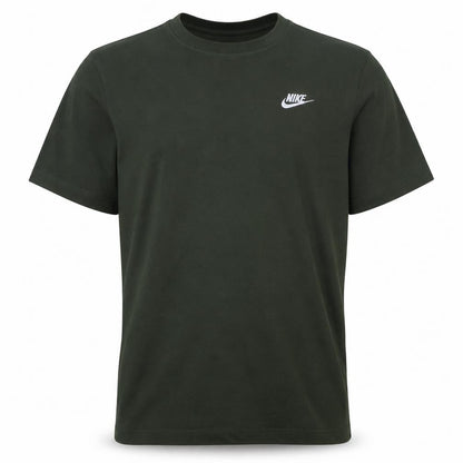 Nike Men's Green Cotton Crew Neck Short Sleeve T-Shirt M