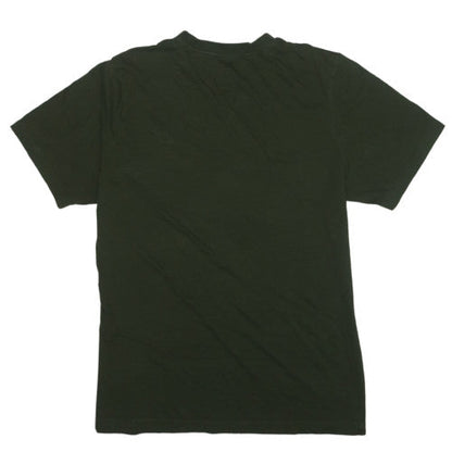 Nike Men's Green Cotton Crew Neck Short Sleeve T-Shirt M