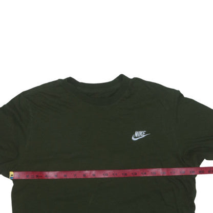 Nike Men's Green Cotton Crew Neck Short Sleeve T-Shirt M