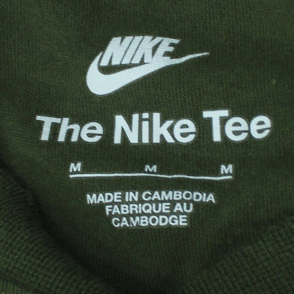 Nike Men's Green Cotton Crew Neck Short Sleeve T-Shirt M