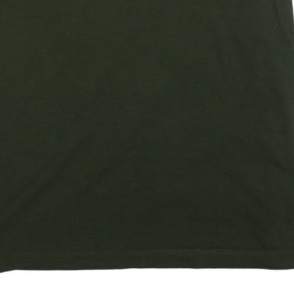 Nike Men's Green Cotton Crew Neck Short Sleeve T-Shirt M