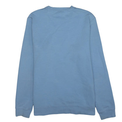 Diesel Men's Blue XL Pullover Sweatshirt Embroidered Logo Crew Neck