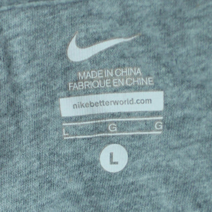 Nike Women’s Blue Full Zip Hoodie Size L 100% Cotton Casual