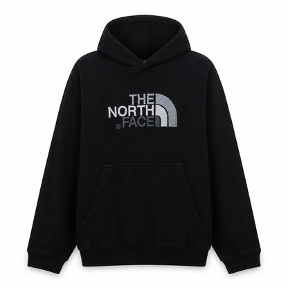 The North Face Mens Black Pullover Hoodie Size L Logo Sweatshirt