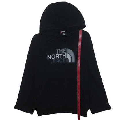 The North Face Mens Black Pullover Hoodie Size L Logo Sweatshirt
