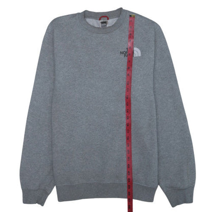 The North Face Men's Grey Crew Neck Pullover Sweatshirt Size L