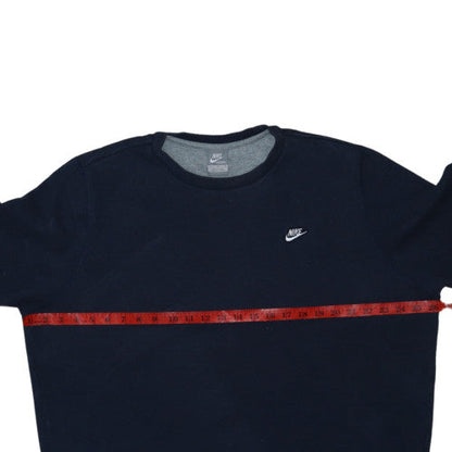 Nike Men's Blue XL Crew Neck Fleece Pullover Sweatshirt