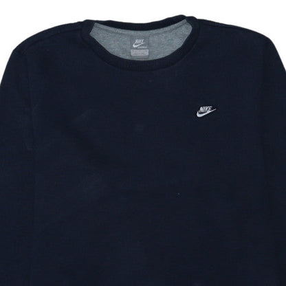Nike Men's Blue XL Crew Neck Fleece Pullover Sweatshirt