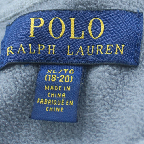 Ralph Lauren Women’s Grey Cotton Blend Sweatshirt XL Logo Crew Neck
