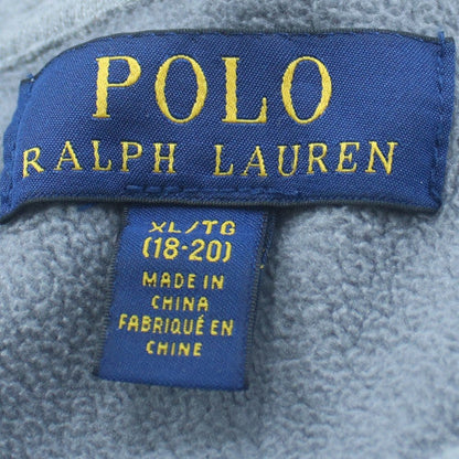 Ralph Lauren Women’s Grey Cotton Blend Sweatshirt XL Logo Crew Neck