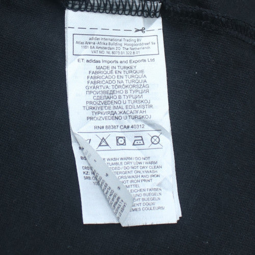 adidas Men’s Black XL Cotton Crew Neck Short Sleeve T-Shirt