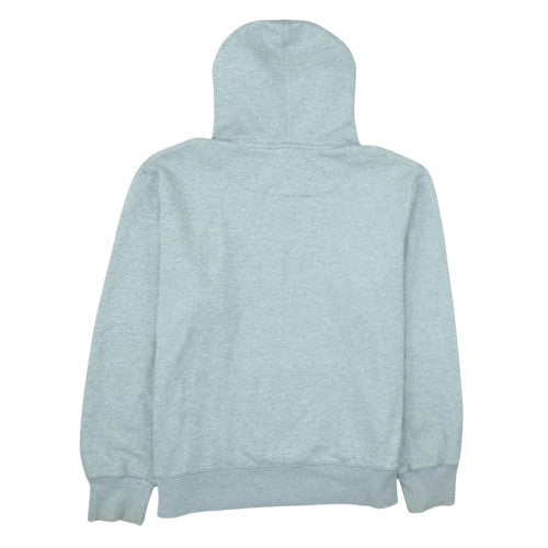 Nike Men's Grey XL Pullover Hoodie with Green Logo Drawstring