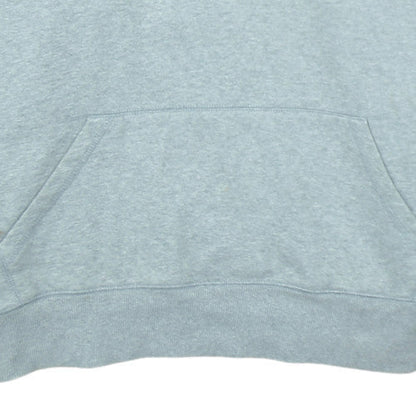 Nike Men's Grey XL Pullover Hoodie with Green Logo Drawstring