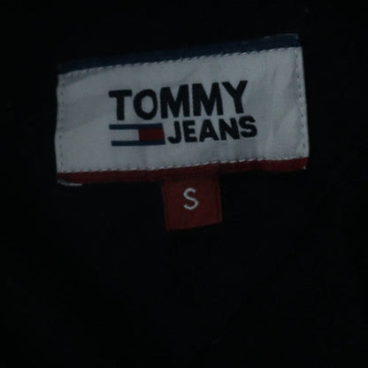 Tommy Jeans Men's Black S Pullover Hoodie with Embroidered Logo