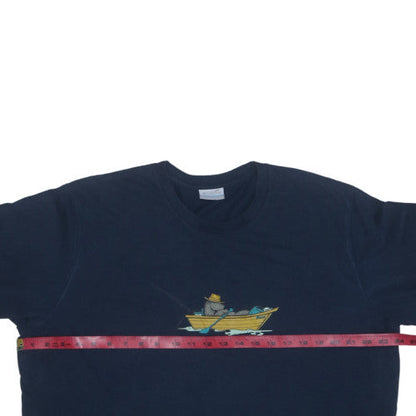 Columbia Men's Blue XL Outdoor Fishing Graphic T-Shirt