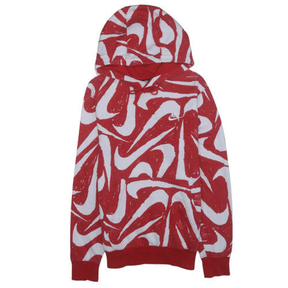 Nike Men's XS Red Pullover Graphic Hoodie Fleece Sweatshirt