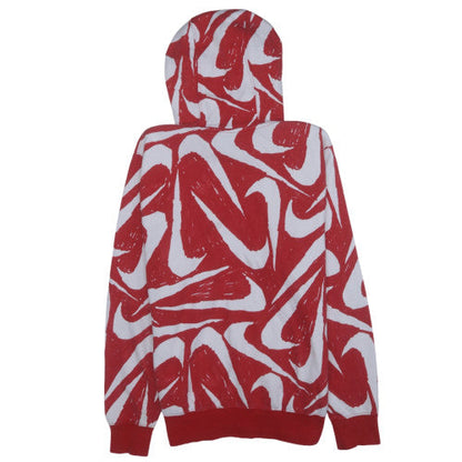 Nike Men's XS Red Pullover Graphic Hoodie Fleece Sweatshirt
