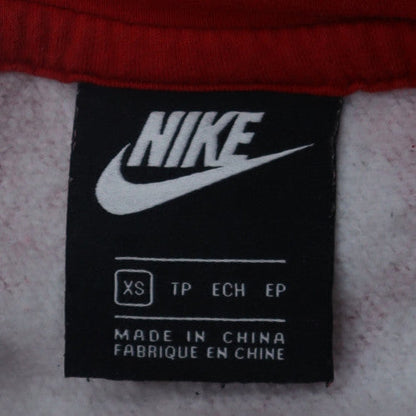 Nike Men's XS Red Pullover Graphic Hoodie Fleece Sweatshirt