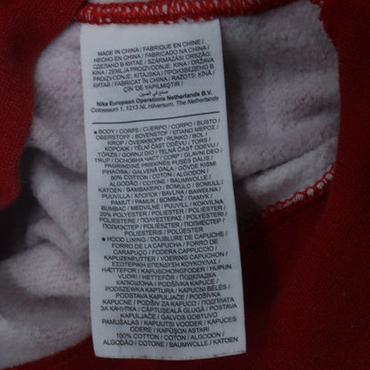 Nike Men's XS Red Pullover Graphic Hoodie Fleece Sweatshirt