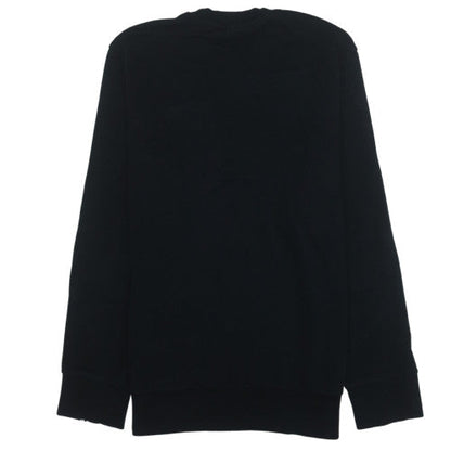 Napapijri Mens Black Logo Crew Neck Sweatshirt Size L
