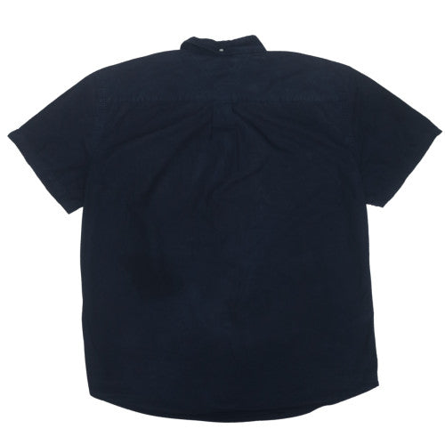 Tommy Hilfiger Men’s Blue 2XL Classic Fit Short Sleeve Button-Up Shirt