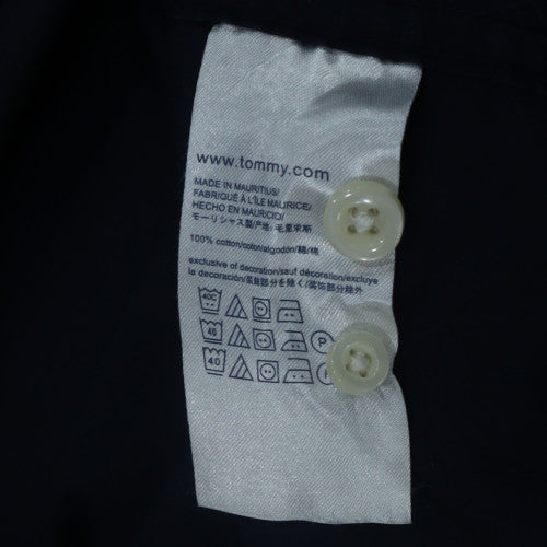 Tommy Hilfiger Men’s Blue 2XL Classic Fit Short Sleeve Button-Up Shirt