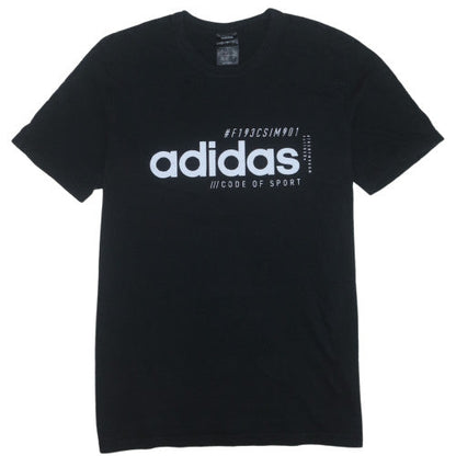 Adidas Men's Black Logo Sports T-Shirt Size M
