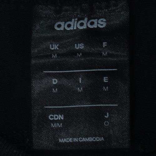Adidas Men's Black Logo Sports T-Shirt Size M