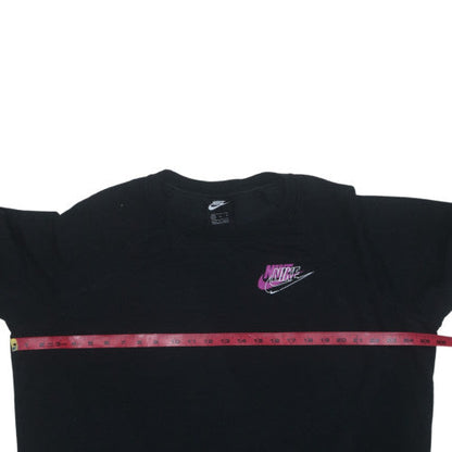 Nike Women Black XL Pullover Sweatshirt with Logo Print