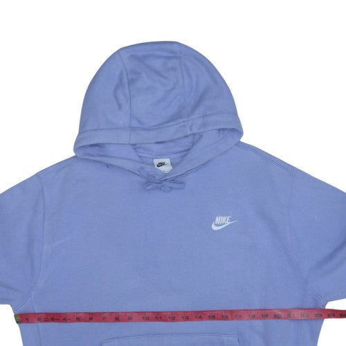 Nike Women Purple Pullover Hoodie L Cotton Blend Casual Sweatshirt