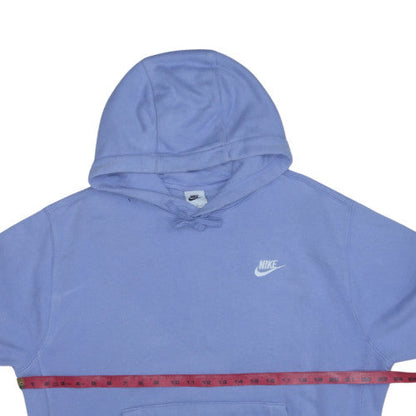 Nike Women Purple Pullover Hoodie L Cotton Blend Casual Sweatshirt