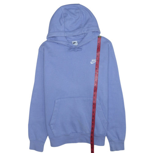 Nike Women Purple Pullover Hoodie L Cotton Blend Casual Sweatshirt