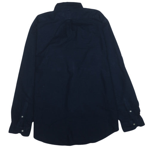 Ralph Lauren Men's Blue Classic Fit Cotton Button-Down Shirt 2XL