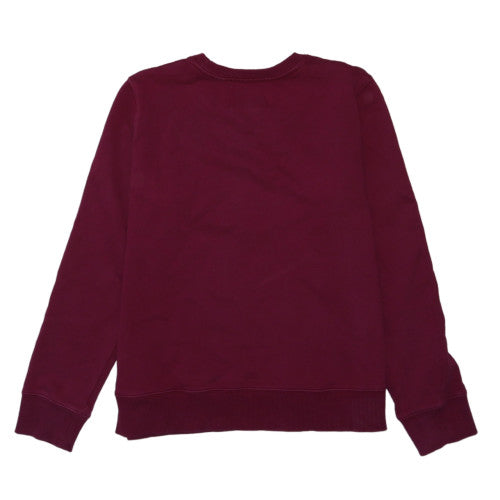 Calvin Klein Jeans Womens Burgundy XL Cotton Logo Sweatshirt