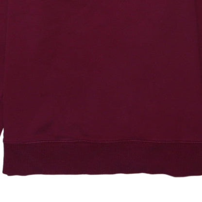 Calvin Klein Jeans Womens Burgundy XL Cotton Logo Sweatshirt