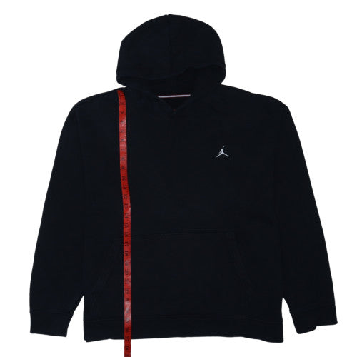 Jordan Unisex Black XXL Pullover Hoodie Fleece Cotton Blend
