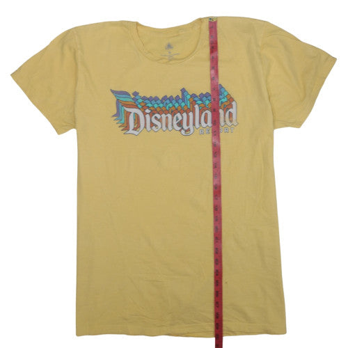 Disney Men’s Yellow Disneyland Resort Graphic T-Shirt XL Cotton