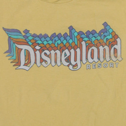 Disney Men’s Yellow Disneyland Resort Graphic T-Shirt XL Cotton