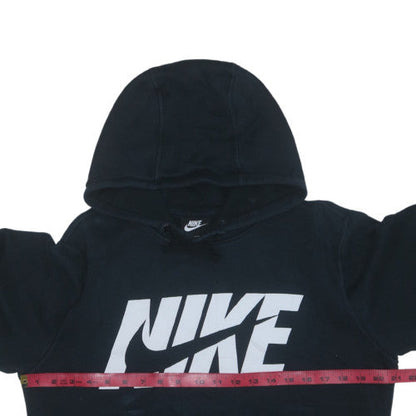 Nike Men's Black Pullover Hoodie S Logo Fleece Sportswear