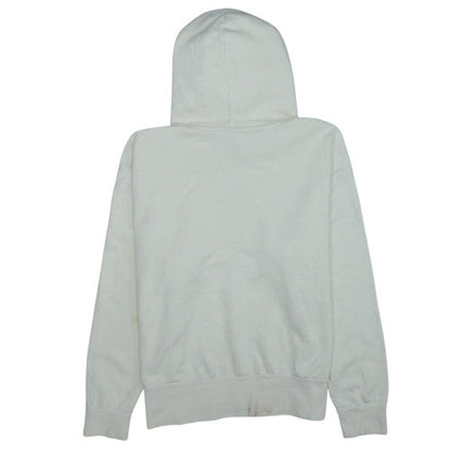Nike Men Beige Pullover Hoodie Medium Fleece Long Sleeve Regular Fit