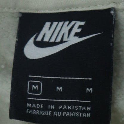 Nike Men Beige Pullover Hoodie Medium Fleece Long Sleeve Regular Fit