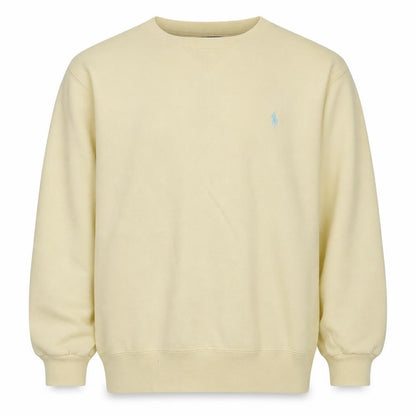 Ralph Lauren Men’s Beige Cotton Pullover Sweatshirt L Crew Neck